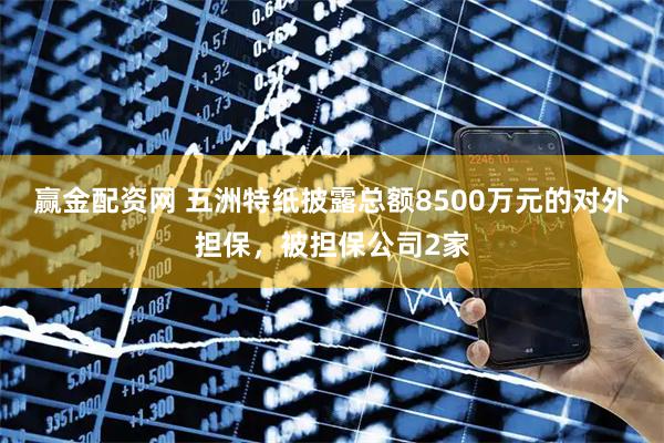 赢金配资网 五洲特纸披露总额8500万元的对外担保，被担保公司2家
