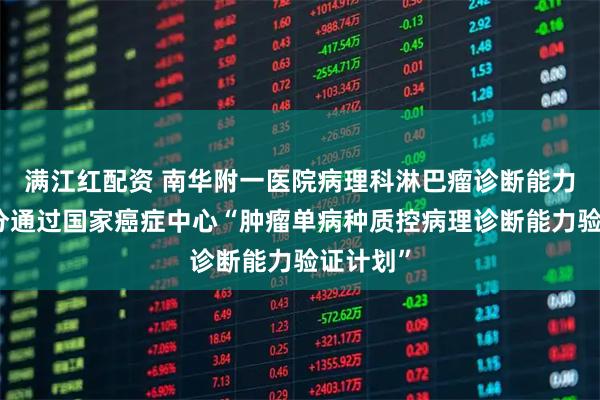 满江红配资 南华附一医院病理科淋巴瘤诊断能力再次满分通过国家癌症中心“肿瘤单病种质控病理诊断能力验证计划”